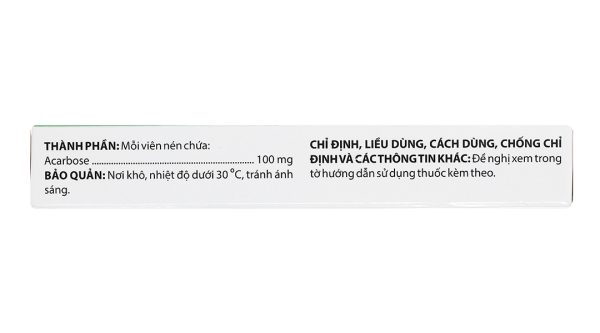 Dorobay 100mg trị đái tháo đường tuýp 2 (3 vỉ x 10 viên)