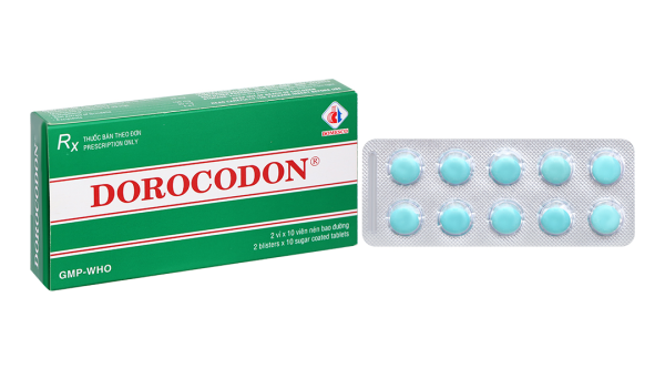 Dorocodon trị triệu chứng ho khan hoặc kích ứng (2 vỉ x 10 viên)