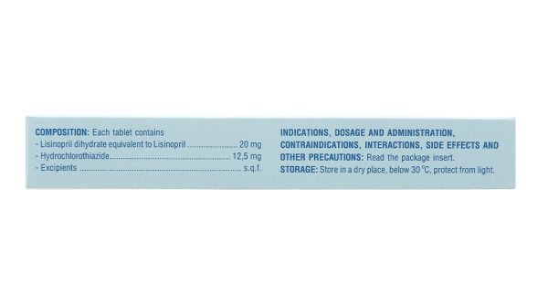 Dorotril - H 20mg/12.5mg trị tăng huyết áp (2 vỉ x 14 viên)