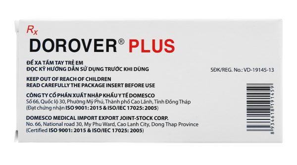 Dorover Plus 4mg/1.25mg trị tăng huyết áp (1 vỉ x 30 viên)