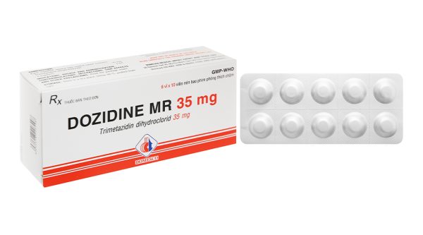 Dozidine MR 35mg trị đau thắt ngực (6 vỉ x 10 viên)