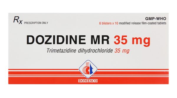 Dozidine MR 35mg trị đau thắt ngực (6 vỉ x 10 viên)