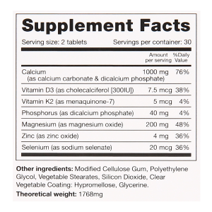 Drlife Strong Bone bổ sung canxi, ngừa loãng xương chai 60 viên