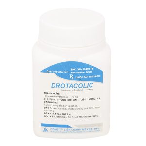 Drotacolic 40mg giảm đau do co thắt dạ dày, ruột chai 100 viên