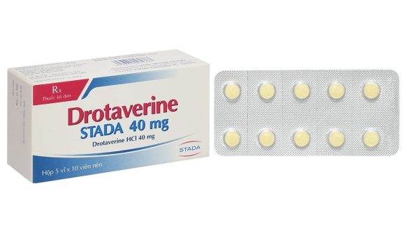 Drotaverine Stada 40mg điều trị triệu chứng co thắt dạ dày (5 vỉ x 10 viên)
