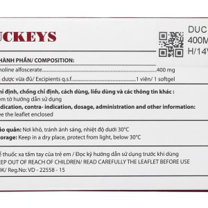 Duckeys 400mg hỗ trợ trị giảm vận động, sa sút trí tuệ, Alzheimer (1 vỉ x 14 viên)