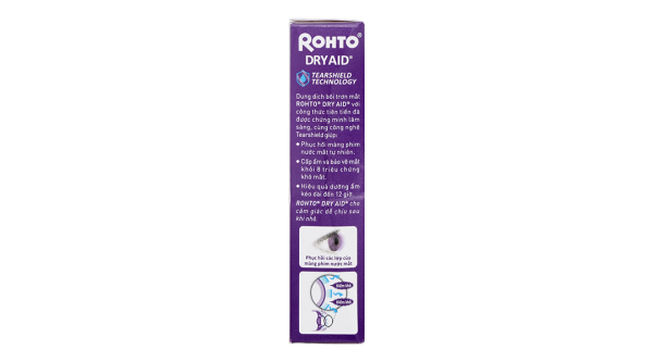 Dung dịch nhỏ mắt Rohto Dry Aid giảm khô mắt chai 10ml