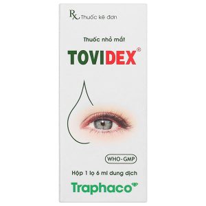 Dung dịch nhỏ mắt Tovidex điều trị những trường hợp mắt bị viêm chai 6ml