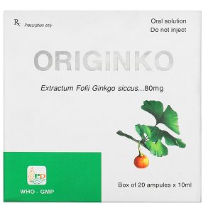 Dung dịch uống Originko trị suy giảm trí nhớ, suy tuần hoàn não (20 ống x 10ml)