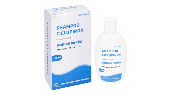 Dầu gội Shampoo Ciclopirox trị viêm da tiết bã da đầu chai 100ml