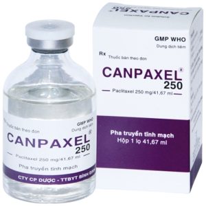 Dung dịch tiêm Canpaxel 250mg/41,67ml điều trị ung thư buồng trứng chai 41.67ml