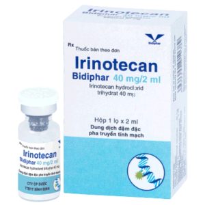 Dung dịch pha tiêm Irinotecan Bidiphar 40mg/2ml điều trị ung thư ruột kết - trực tràng lọ 2ml