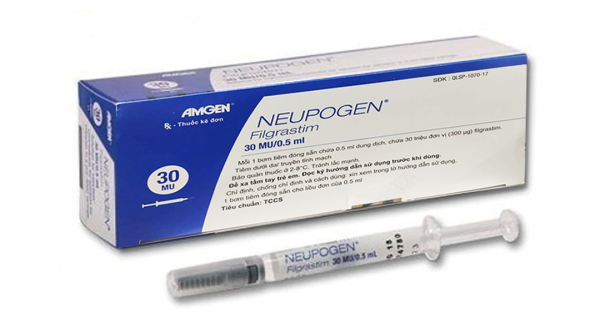 Dung dịch tiêm Neupogen 30MU/0.5ml điều trị giảm bạch cầu trung tính (1 bơm tiêm x 0.5ml)