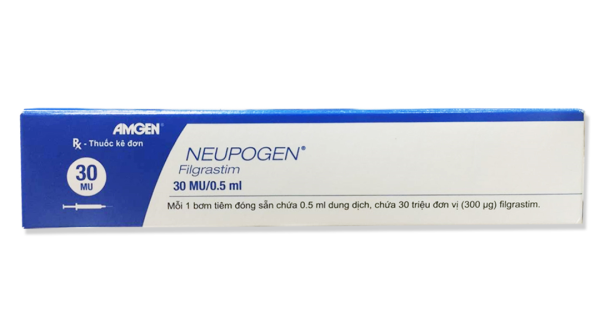 Dung dịch tiêm Neupogen 30MU/0.5ml điều trị giảm bạch cầu trung tính (1 bơm tiêm x 0.5ml)