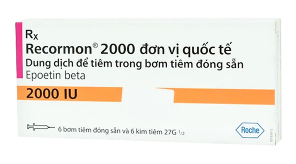 Dung dịch tiêm Recormon 2000 IU trị thiếu máu (6 bơm tiêm x 0.3ml)