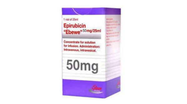 Dung dịch tiêm Epirubicin "Ebewe" 50mg/25ml điều trị ung thư vú lọ 25ml