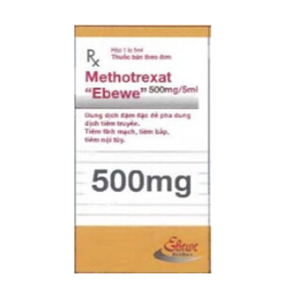 Dung dịch tiêm Methotrexat "Ebewe" 500mg/5ml điều trị ung thư vú lọ 5ml