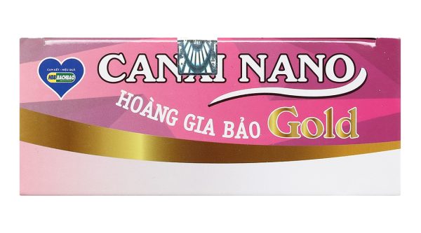 Dung dịch Canxi Nano Gold Hoàng Gia Bảo hỗ trợ chắc khỏe xương hộp 20 ống x 10ml