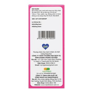 Dung dịch Canxi Nano Gold Hoàng Gia Bảo hỗ trợ chắc khỏe xương hộp 20 ống x 10ml