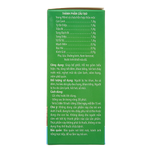 Siro Thiên Môn Bổ Phổi hỗ trợ giảm ho, bổ phổi cho bé chai 90ml