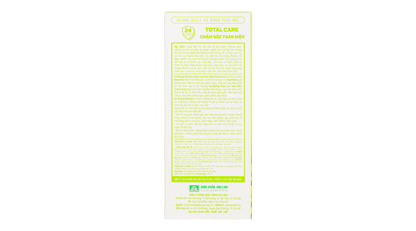 Dung dịch vệ sinh phụ nữ Dạ Hương Total care vệ sinh chăm sóc toàn diện chai 120ml