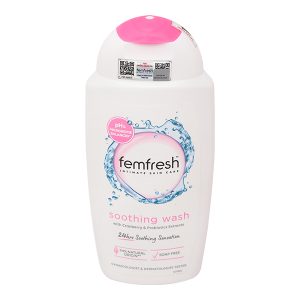 Dung dịch vệ sinh phụ nữ Femfresh Soothing Wash làm sạch, diệt khuẩn chai 250ml