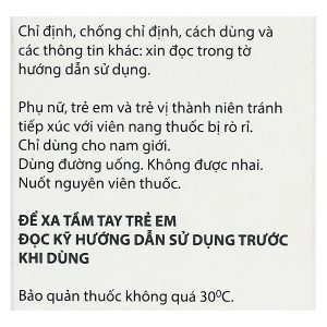 Duodart 0.5mg/0.4mg trị phì đại lành tính tuyến tiền liệt hộp 30 viên