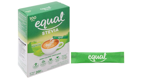 Đường ăn kiêng cỏ ngọt Equal Stevia hộp 200g (100 gói x 2g)