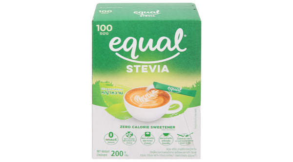 Đường ăn kiêng cỏ ngọt Equal Stevia hộp 200g (100 gói x 2g)