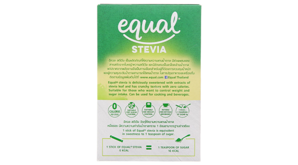 Đường ăn kiêng cỏ ngọt Equal Stevia hộp 200g (100 gói x 2g)