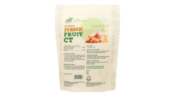 Đường ăn kiêng Monk Fruit CT túi 200g