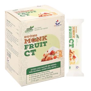 Đường ăn kiêng Monk Fruit CT hộp 100g (20 gói x 5g)