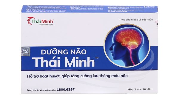 Dưỡng Não Thái Minh hỗ trợ hoạt huyết, giúp lưu thông máu não hộp 20 viên