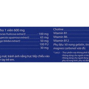 Dưỡng Não Thái Minh hỗ trợ hoạt huyết, giúp lưu thông máu não hộp 20 viên