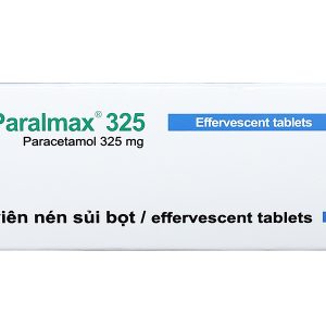 Viên sủi Paralmax 325 giảm đau, hạ sốt từ nhẹ đến vừa (5 vỉ x 4 viên)