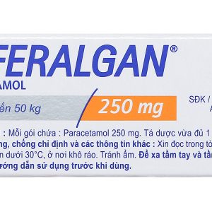 Bột sủi Efferalgan 250mg giảm đau, hạ sốt (12 gói x 1,01g)