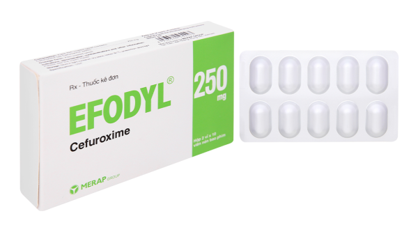 Efodyl 250mg điều trị nhiễm khuẩn (2 vỉ x 10 viên)