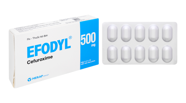 Efodyl 500mg trị nhiễm khuẩn (2 vỉ x 10 viên)