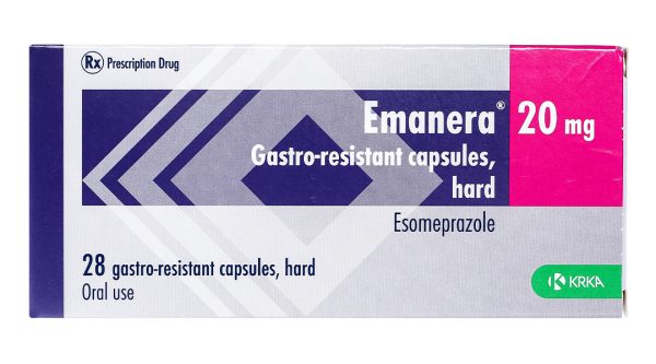 Emanera 20mg trị viêm loét thực quản do trào ngược (4 vỉ x 7 viên)