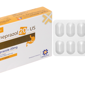 Esomeprazol 20-US trị trào ngược dạ dày, thực quản (3 vỉ x 10 viên)