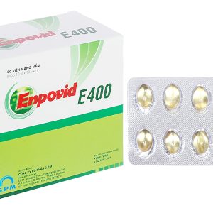 Enpovid E400 bổ sung vitamin E, ngừa lão hóa (10 vỉ x 10 viên)