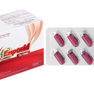 Enpovid Fe-Folic bổ sung sắt và axit folic, trị thiếu máu (10 vỉ x 10 viên)