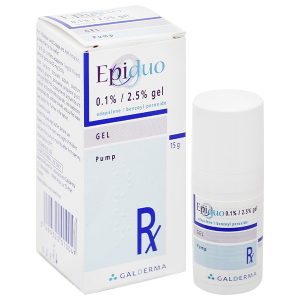 Epiduo 0.1%/2.5% Gel trị mụn trứng cá lọ 15g