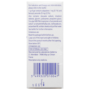 Epiduo 0.1%/2.5% Gel trị mụn trứng cá lọ 15g