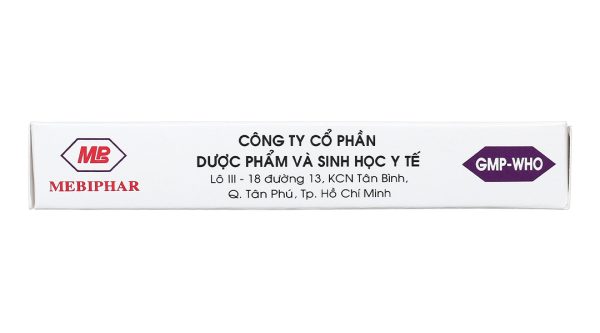 Eprazinone Mebiphar 50mg trị viêm phế quản, suy hô hấp, viêm mũi (3 vỉ x 10 viên)