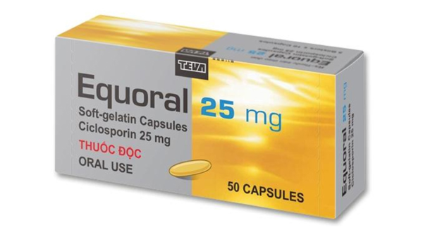 Equoral 25 mg dự phòng thải ghép sau ghép tạng (5 vỉ x 10 viên)