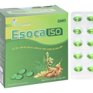 Esoca Iso hỗ trợ giảm triệu chứng cảm lạnh hộp 100 viên