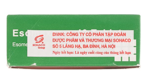 Esomaxcare 40 Tablet trị trào ngược dạ dày, thực quản (3 vỉ x 10 viên)