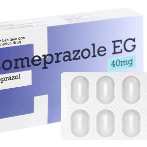 Esomeprazole EG 40mg trị loét dạ dày, trào ngược dạ dày, thực quản (2 vỉ x 10 viên)