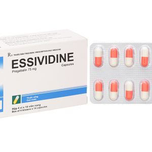 Essividine 75mg trị động kinh, rối loạn lo âu (4 vỉ x 14 viên)